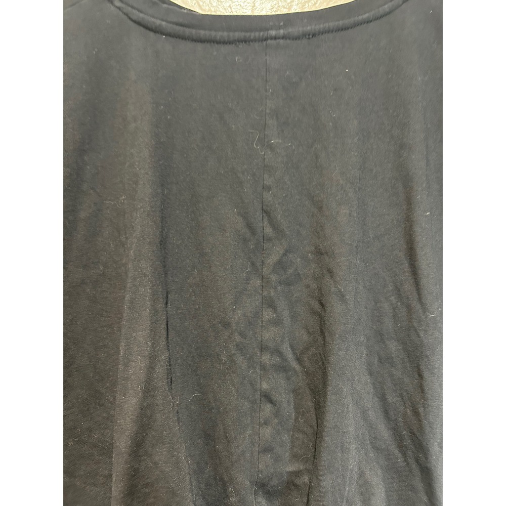 Hyfve Womens Black Bubble Hem Batwing Short Sleeve Cropped Top Size M - Picture 6 of 7